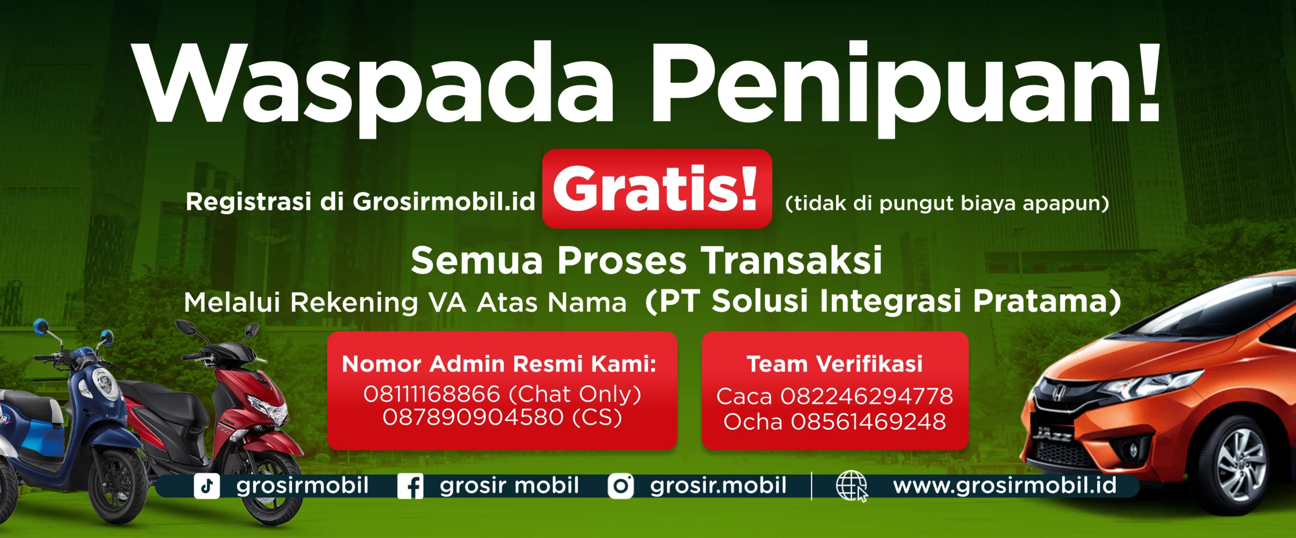 Waspada Penipuan Mengatasnamakan Grosirmobil.id