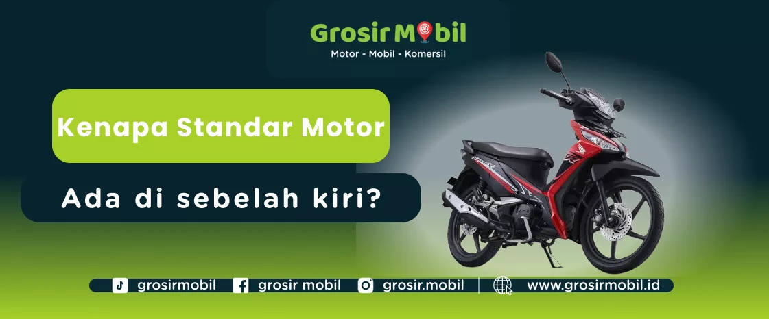 kenapa standar samping motor ada di sebelah kiri