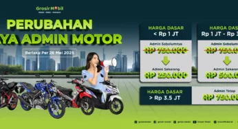 Perubahan Biaya Admin Motor Per 26 Mei 2025
