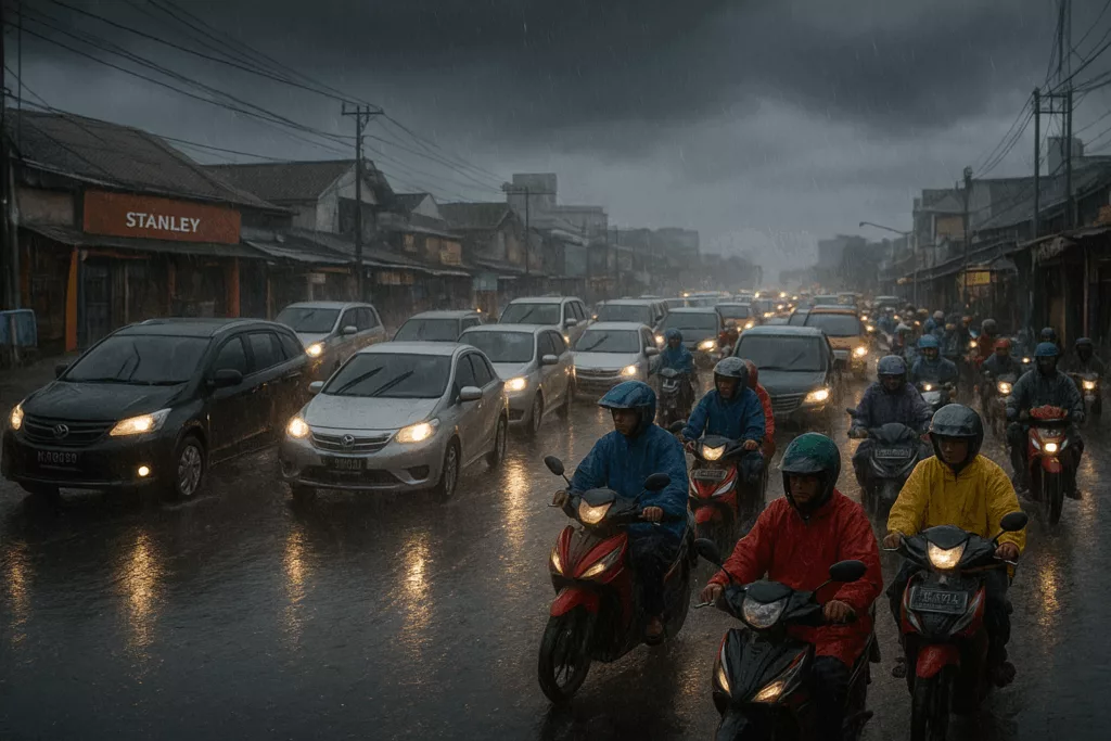 Mengapa Ketika Hujan Jalanan Macet