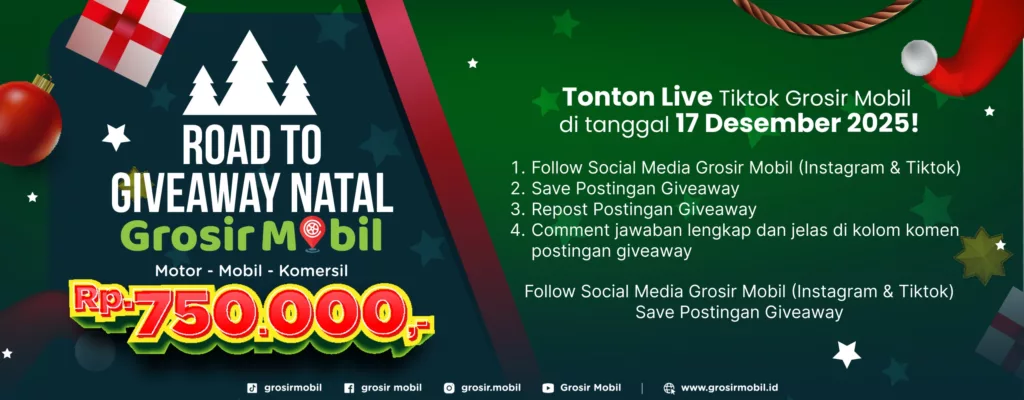 Road to Giveaway Natal Grosir Mobil