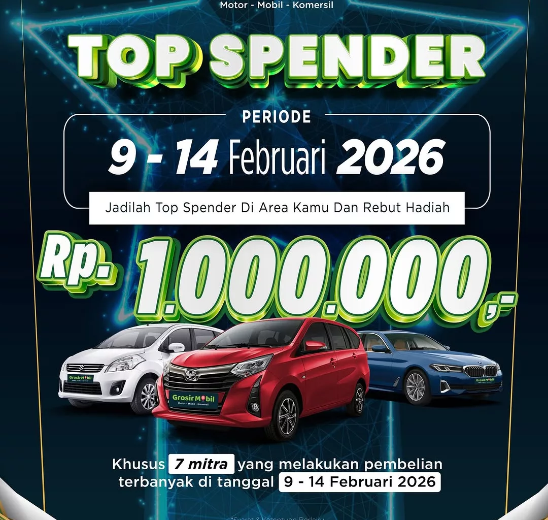 Top Spender Grosir Mobil 2026