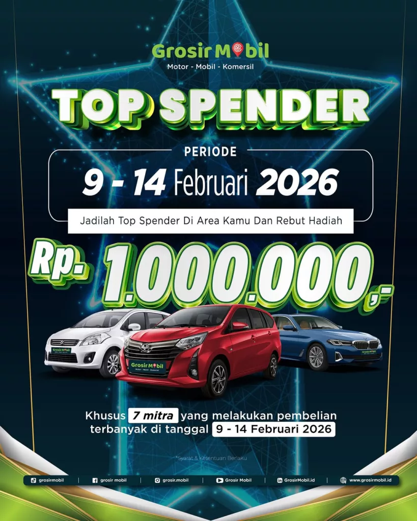 Top Spender Grosir Mobil 2026