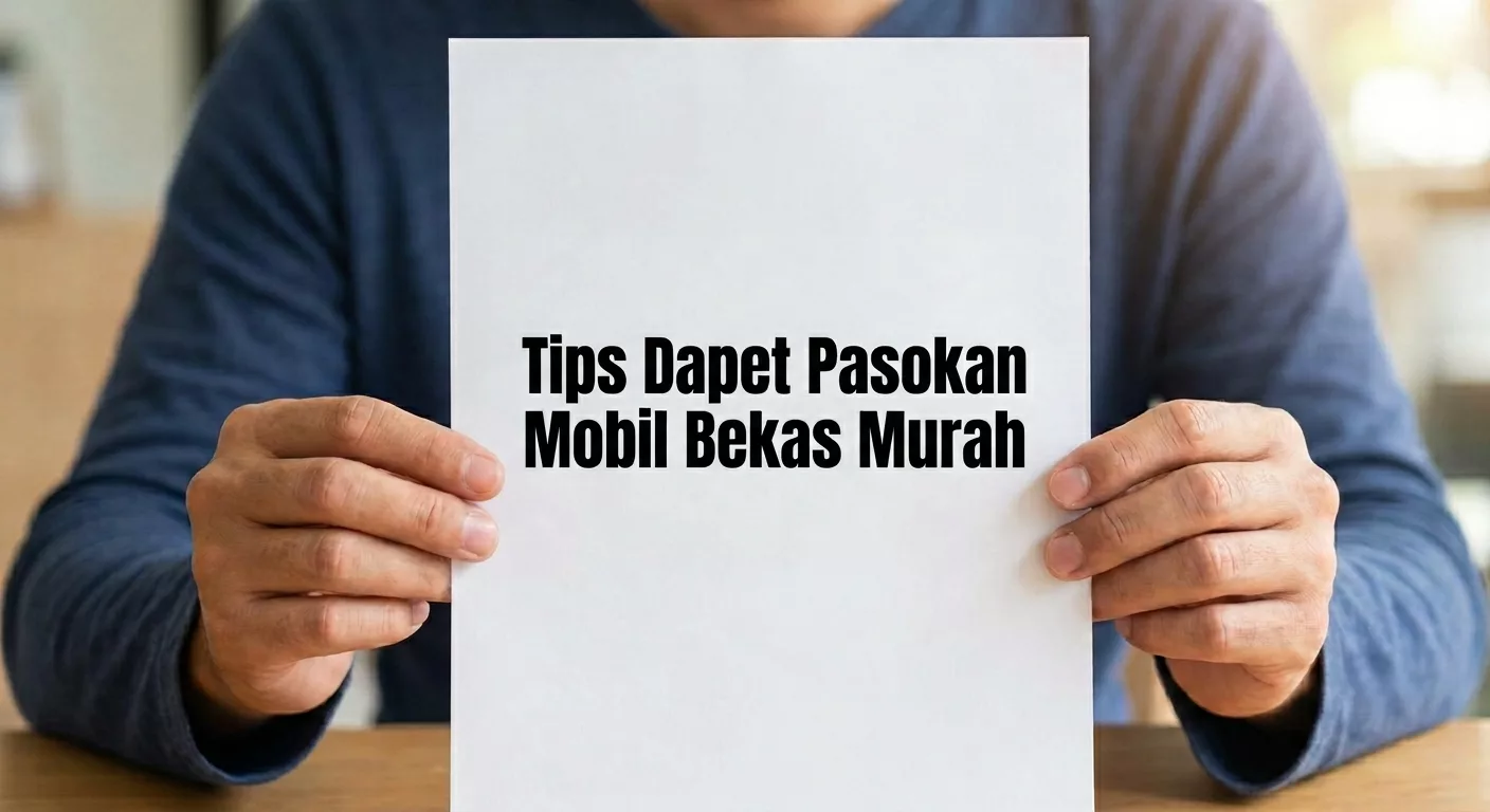 Tips Dapet Pasokan Mobil Bekas Murah