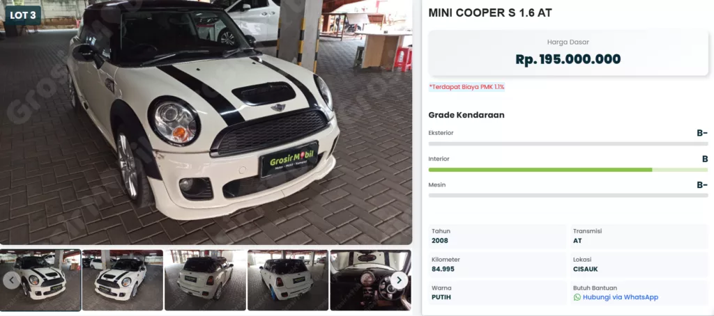 MINI Cooper di bawah 200 juta