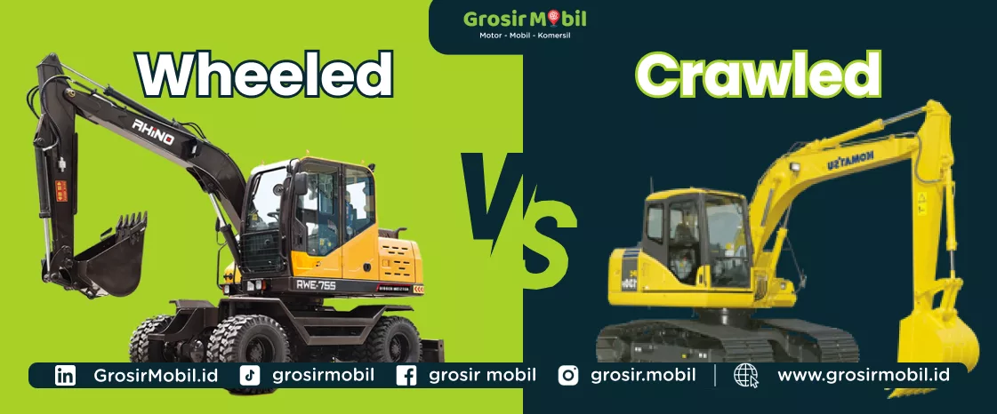 Excavator Wheeled atau Crawler