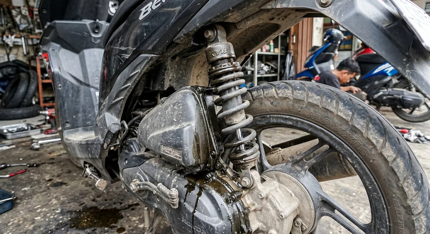 Tanda Shockbreaker Motor Bocor